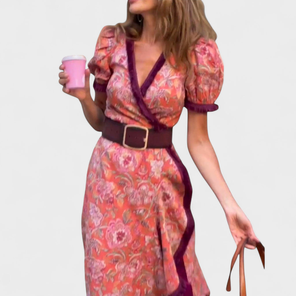 Vina | Floral Wrap Dress