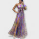 Elegant Evening Dress with One Shoulder and Slimming Waist