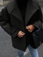 Elise| Stylish Double-Breasted Jacket with Button Details