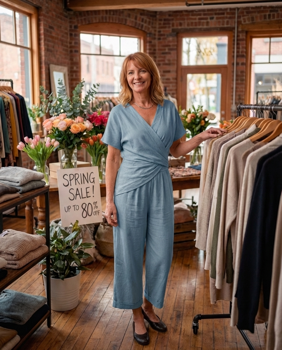 Colleen™ Elegant Two-Piece Set | Wrap-Front Top and Cropped Trousers