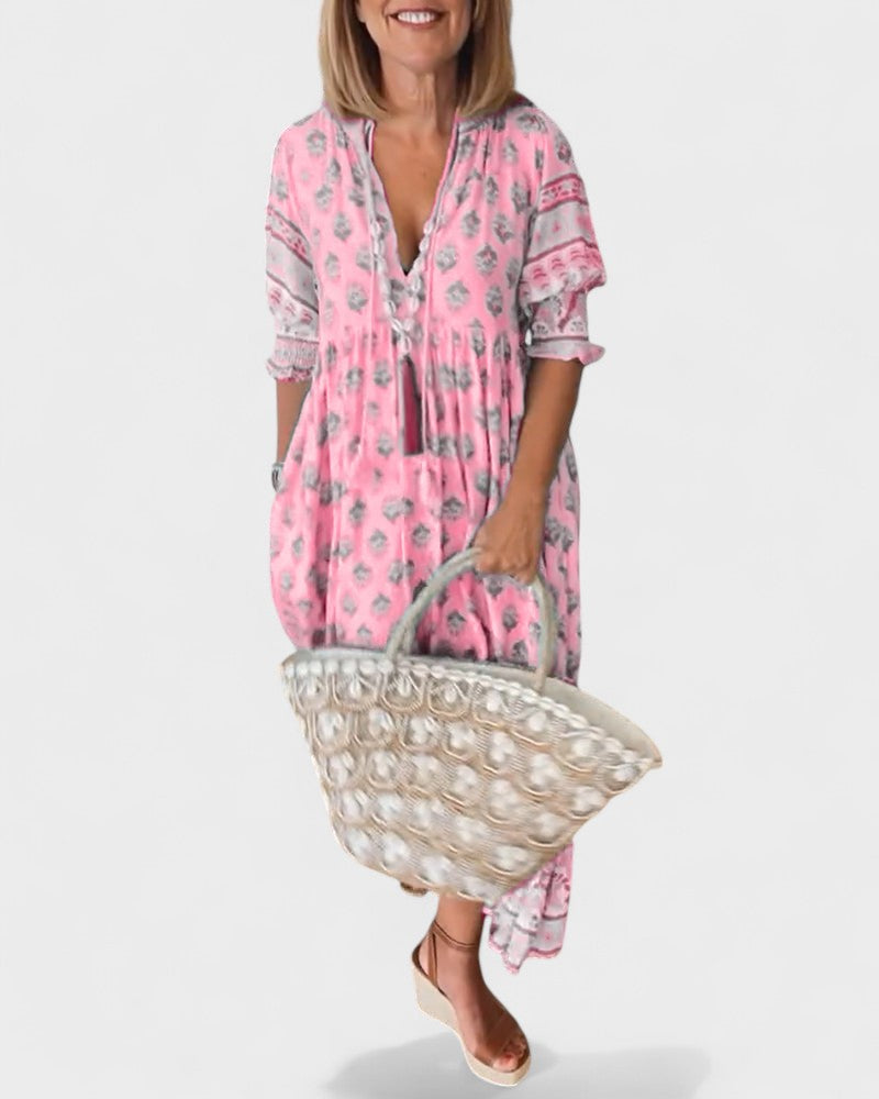 Lani | Boho Button Dress